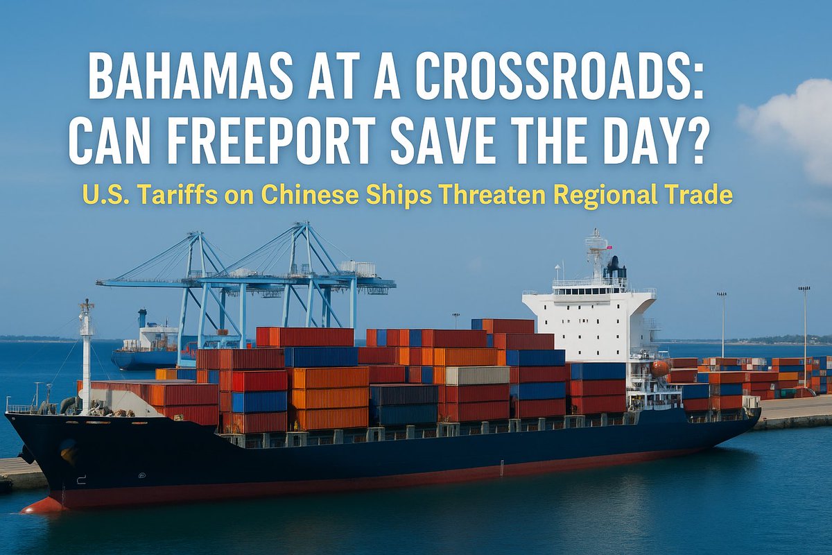 Presidinggg's tweet photo. City Chic | Island Kick Blog: Can Freeport Save the Bahamas from Rising U.S. Tariffs on Chinese-Made Ships?: https://t.co/zGx8MZfkMC
#TradeWar #Bahamas https://t.co/KhCSIw9O4g