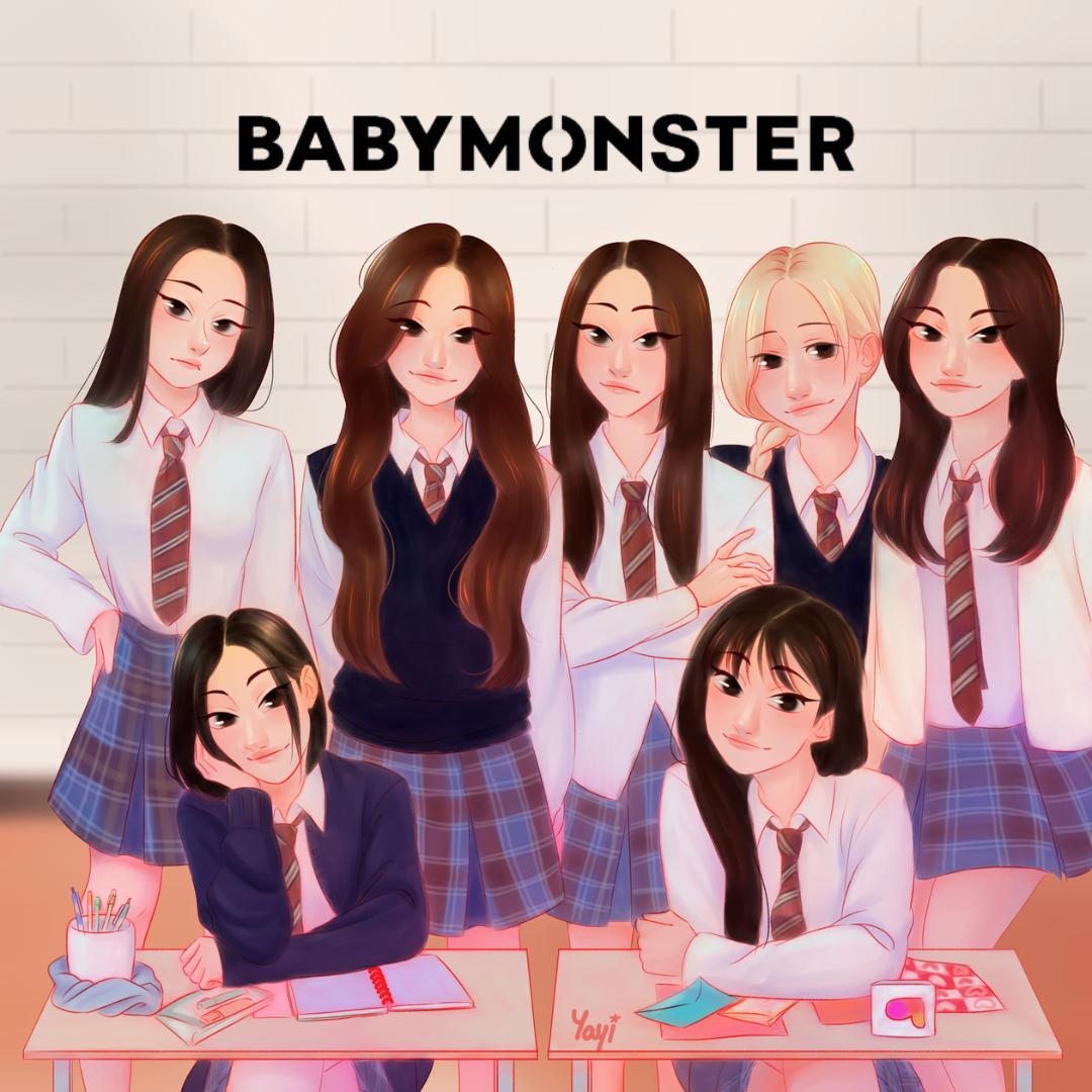 TheBasementOfY1's tweet image. ~♡ BABYMONSTER
@YGBABYMONSTER_ 
@_BABYMONSTER_JP 

#BABYMONSTER #REALLYLIKEYOU #YG #KPOP #BABYMONSTERFANART #FANART