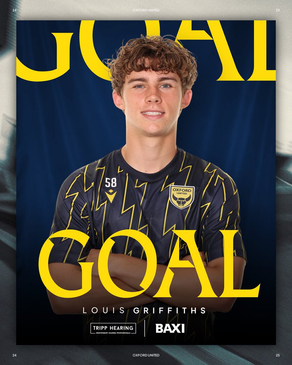 LOUIS!!!
Louis Griffiths gives us an early lead with a beautiful curling effort, giving the keeper no chance

#OUFC| 🎩0-1🟡 | ‘3