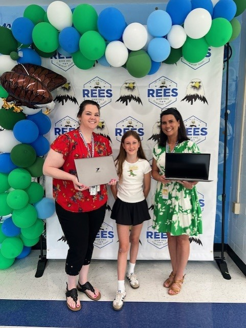 On April 22nd, Sloan took on the role of "Principal of the Day!" She visited classrooms to check on students &amp; teachers, greeted students in the carpool lane as they arrived, &amp; supported with lunch duty. She reported that she loved being a principal because it was fun!