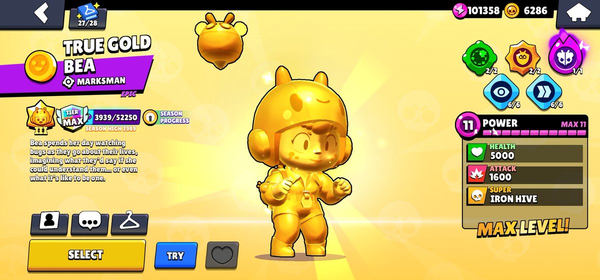 This Year I will try to reach 100k on a Brawler at least I will reach 70k i promise it