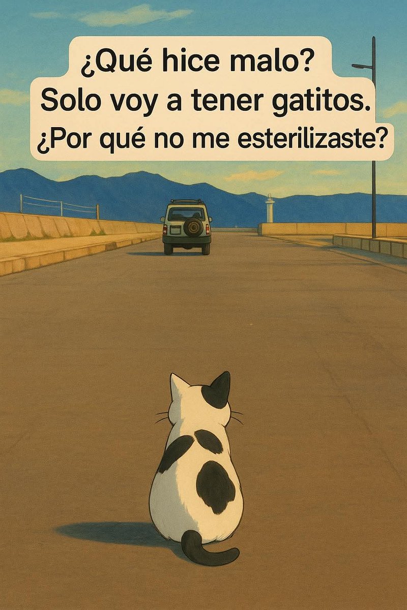 💔Esto sucede más de lo que puedas imaginar. 

Esteriliza.
No abandones.