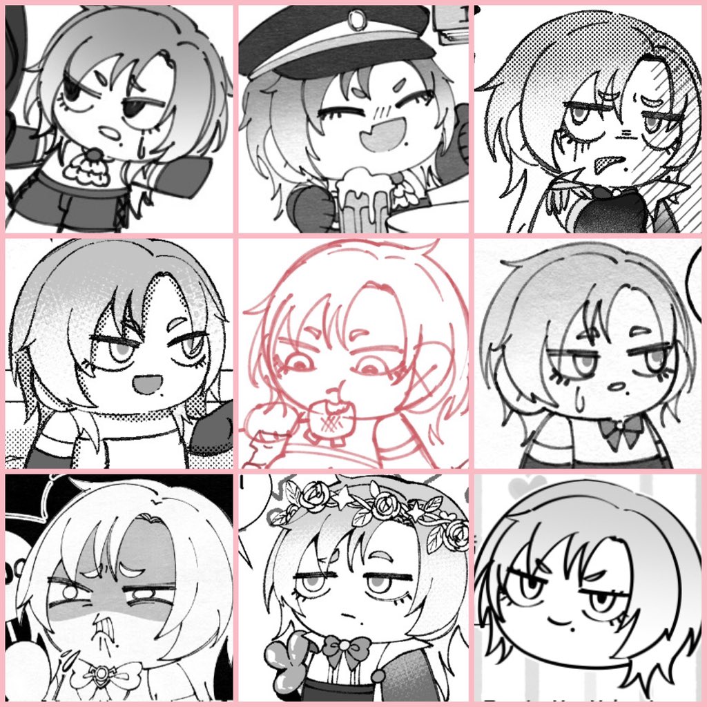 Look at their chibi evolution.
It's actually interesting to see these two more n more like a bun🤣