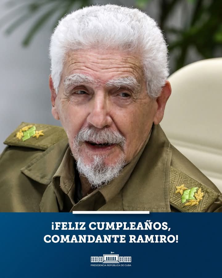 Muchas felicidades querido Comandante Ramiro Valdés Menéndez en su 93 cumpleaños desde #LaPrimeraInfancia 
#EducacionGuanabacoa 
#LaHabanaViveEnMí