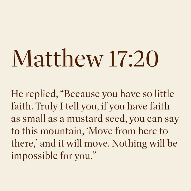 Matthew 17:20