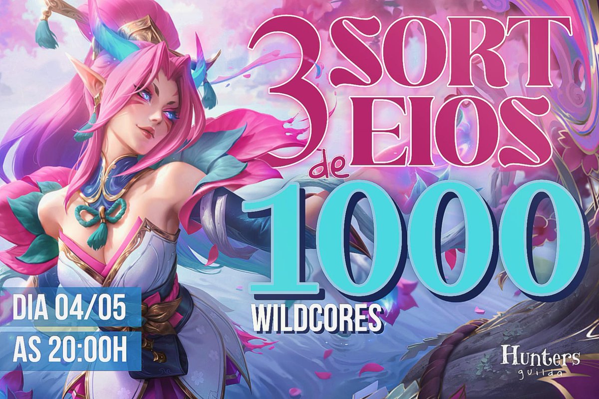 GuildaHunters's tweet photo. Nesse domingo como de costume teremos sorteios para membros da guilda!
Três membros serão sorteados para receber 1000 WC cada.

Para participar basta fazer parte da nossa comunidade mandando seu formulário em: https://t.co/88NXPERgDo https://t.co/U3djVxVnNj