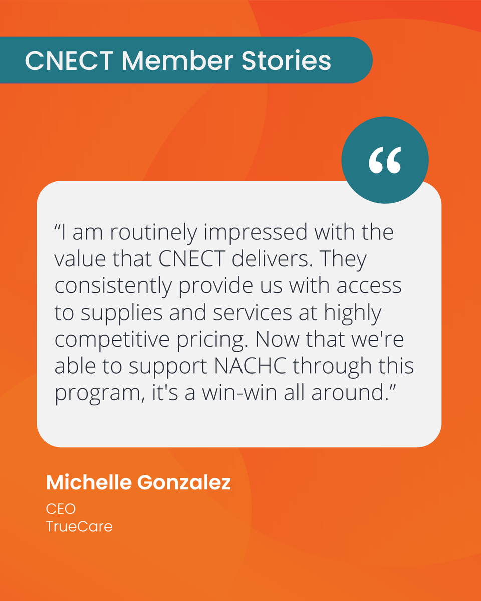 At CNECT, everything we do is focused on delivering value to our members. Becoming the only GPO partner of NACHC added further value to our CHC members. A big thank you to Michelle Gonzalez, CEO at Truecare, for sharing her experience of being a CNECT member! #CNECTGPO