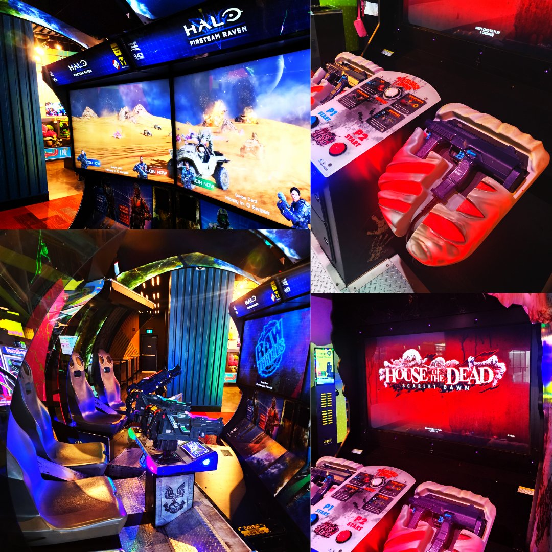 retrorobreviews's tweet photo. So last week, I was in #Canada visiting my girlfriend @bluebird_ari for a few days. During one of the days, she and her brother took me to a cool place called #playdium, and they had some throwback style games like #haloarcadegame and #houseofthedeadscarletdawn there. https://t.co/xTILvAuef7
