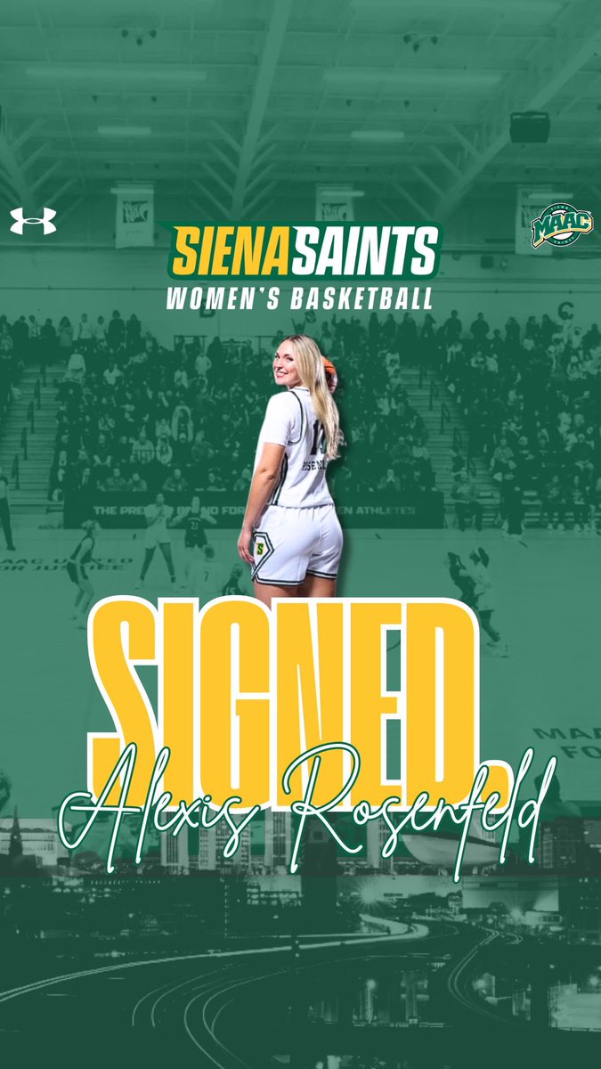 Siena Women’s Basketball (@siena_wbb) on Twitter photo From the 🍎 to Loudonville…..
Welcome to the #Family 🤟 former No. 1 ranked high school center in New Jersey, <a href="/lexrosenfeld11/">Alexis Rosenfeld</a> 👏
#MarchOn x #MAACHoops x #NCAAW From the 🍎 to Loudonville…..
Welcome to the #Family 🤟 former No. 1 ranked high school center in New Jersey, <a href="/lexrosenfeld11/">Alexis Rosenfeld</a> 👏
#MarchOn x #MAACHoops x #NCAAW