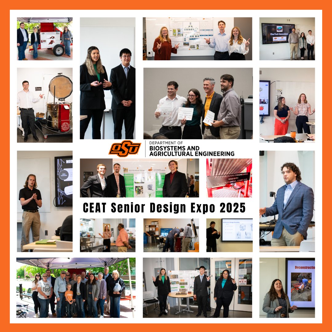 Our Biosystems Engineering seniors spent Friday, April 25th, presenting their capstone projects during the CEAT Senior Design Expo. Team CharTech received the Top Presentation Award for this department. Thank you to everyone who participated and reviewed the presentations.