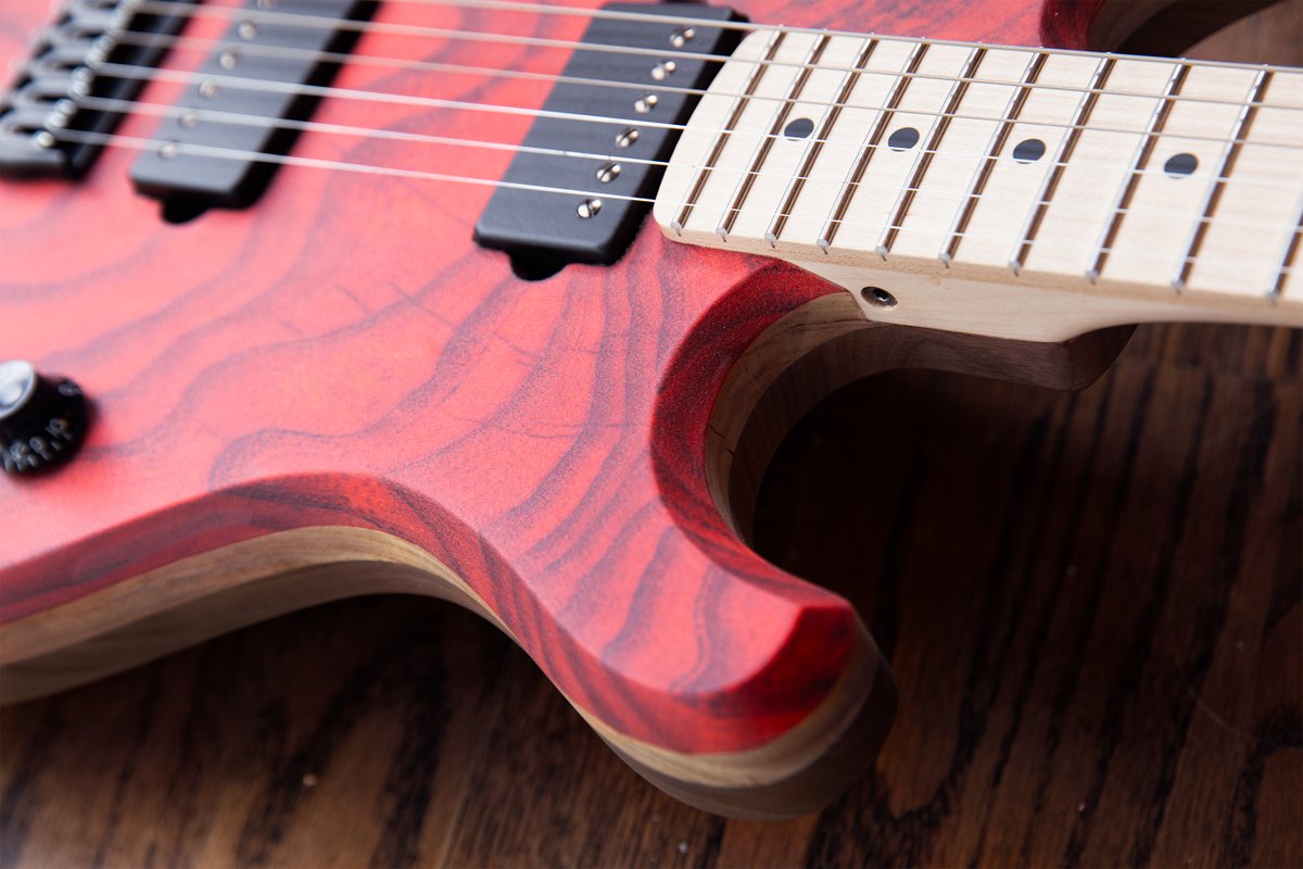 Farm to Table Guitars - Made in USA  jerichoguitars.com/product/transp… Transparent Red Ranger Standard #electricguitar #guitar #AmericanMade #madeinusa #guitarplayer <a href="/HipshotProducts/">Hipshot Products Inc</a> <a href="/SeymourDuncan/">Seymour Duncan</a>