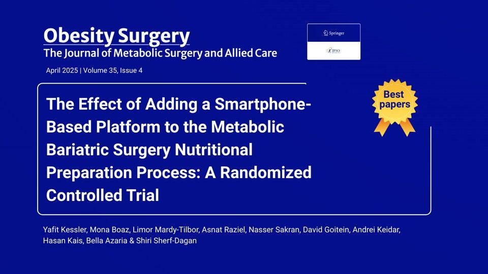 Obesity Surgery Journal (@journalobesity) on Twitter photo 🏆 #BestPapers <a href="/JournalObesity/">Obesity Surgery Journal</a>
Adding a smartphone app to the #MBS nutritional preparation process didn’t notably improve outcomes. Patients still rated the app as valuable & easy to use. While digital tools show promise, realworld impact remains limited
link.springer.com/article/10.100… 🏆 #BestPapers <a href="/JournalObesity/">Obesity Surgery Journal</a>
Adding a smartphone app to the #MBS nutritional preparation process didn’t notably improve outcomes. Patients still rated the app as valuable & easy to use. While digital tools show promise, realworld impact remains limited
link.springer.com/article/10.100…