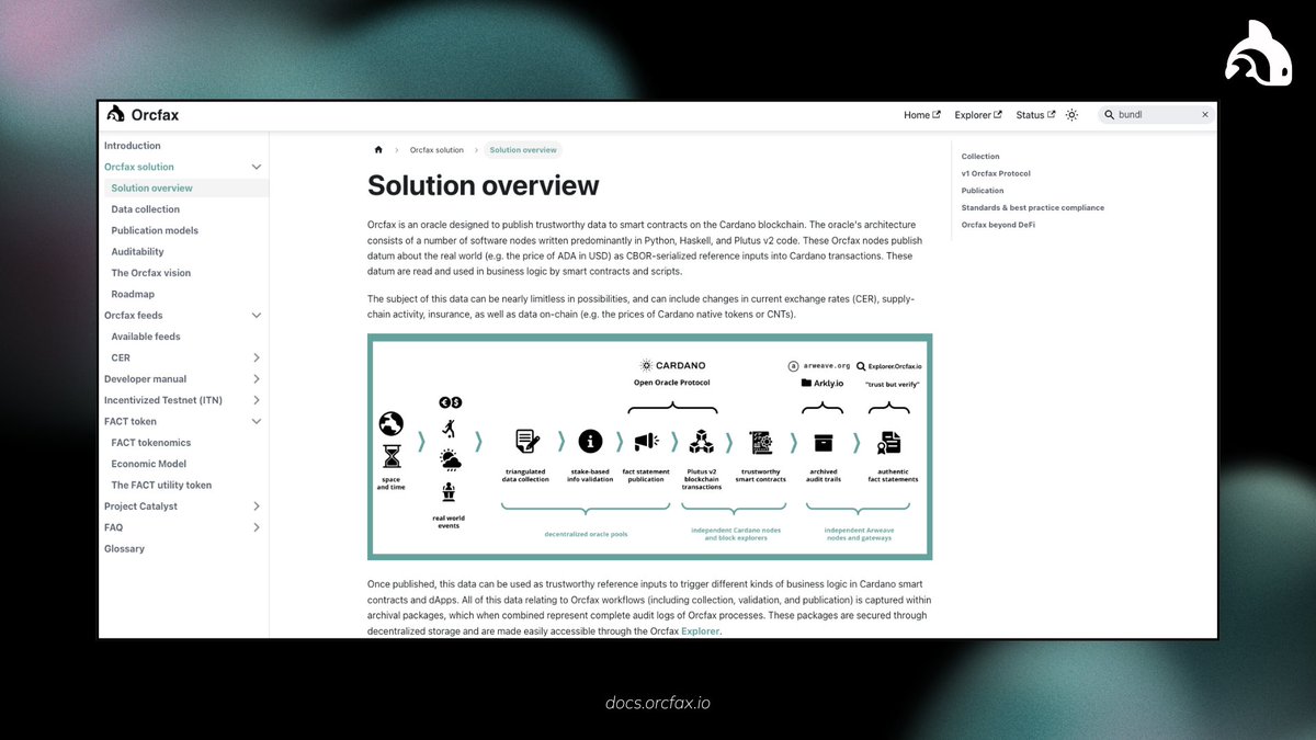 Curious about Orcfax or blockchain oracles in general? 📘

Start here with our docs👇
