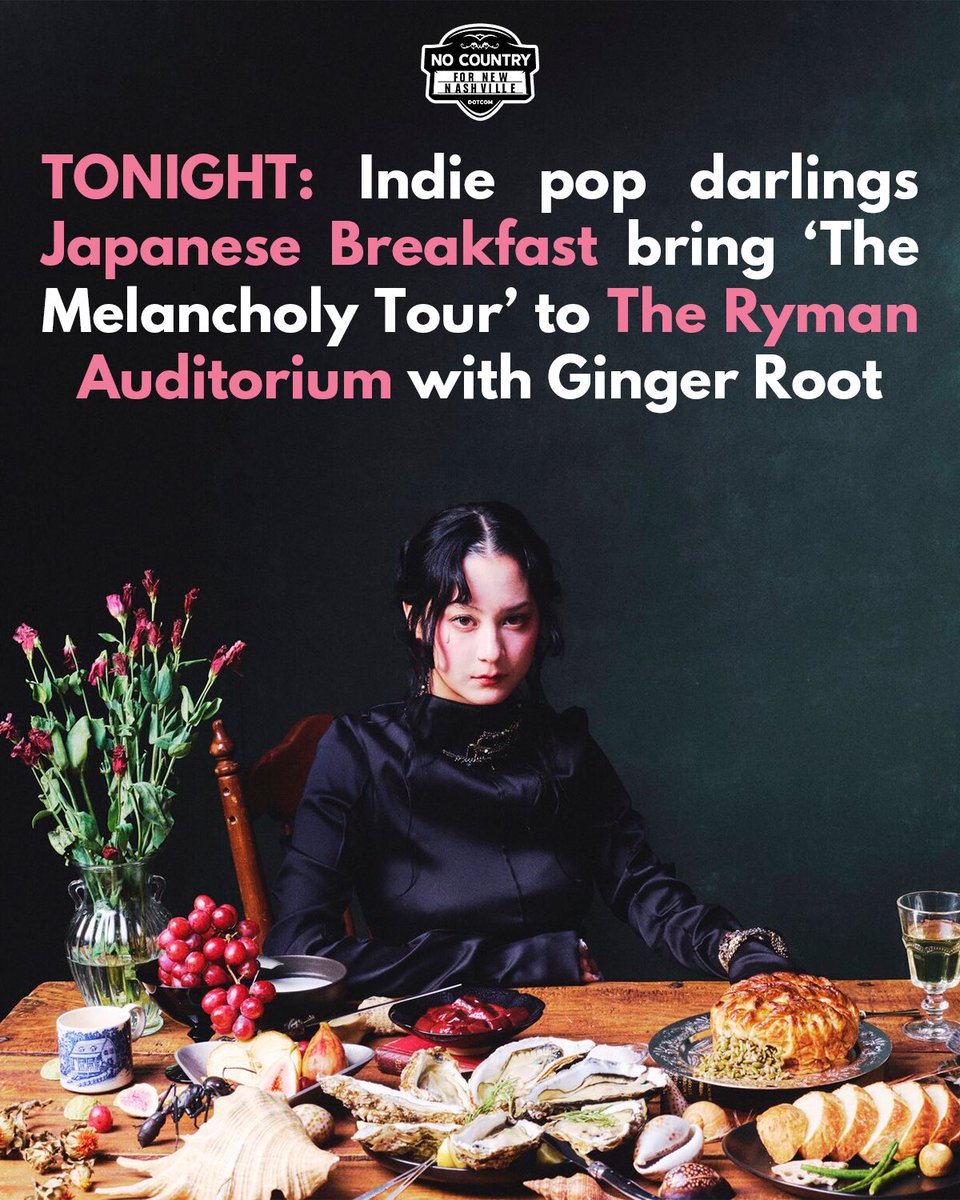 No Country For New Nashville (@nocountrynash) on Twitter photo Out in support of layered and emotionally resonant new album āFor Melancholy Brunettes (& Sad Women),ā indie pop favorites <a href="/Jbrekkie/">Japanese Breakfast</a> play their first Nashville headliner in 7 years TONIGHT at <a href="/theryman/">Ryman Auditorium</a> with <a href="/gingerrootmusic/">Ginger Root</a>!
Get tickets and learn more:
nocountryfornewnashville.com/2025/04/28/jap⦠Out in support of layered and emotionally resonant new album āFor Melancholy Brunettes (& Sad Women),ā indie pop favorites <a href="/Jbrekkie/">Japanese Breakfast</a> play their first Nashville headliner in 7 years TONIGHT at <a href="/theryman/">Ryman Auditorium</a> with <a href="/gingerrootmusic/">Ginger Root</a>!
Get tickets and learn more:
nocountryfornewnashville.com/2025/04/28/japā¦