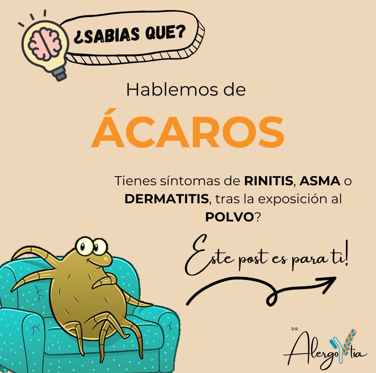 Lui5sG's tweet photo. ¿Sabías que los ácaros del polvo pueden vivir en tu almohada y causar síntomas respiratorios todos los días sin que los veas?
Como alergólogo, te explico de forma clara y científica de dónde vienen las moléculas más alergénicas de estos pequeños arácnidos. https://t.co/b2xKmtEwmV