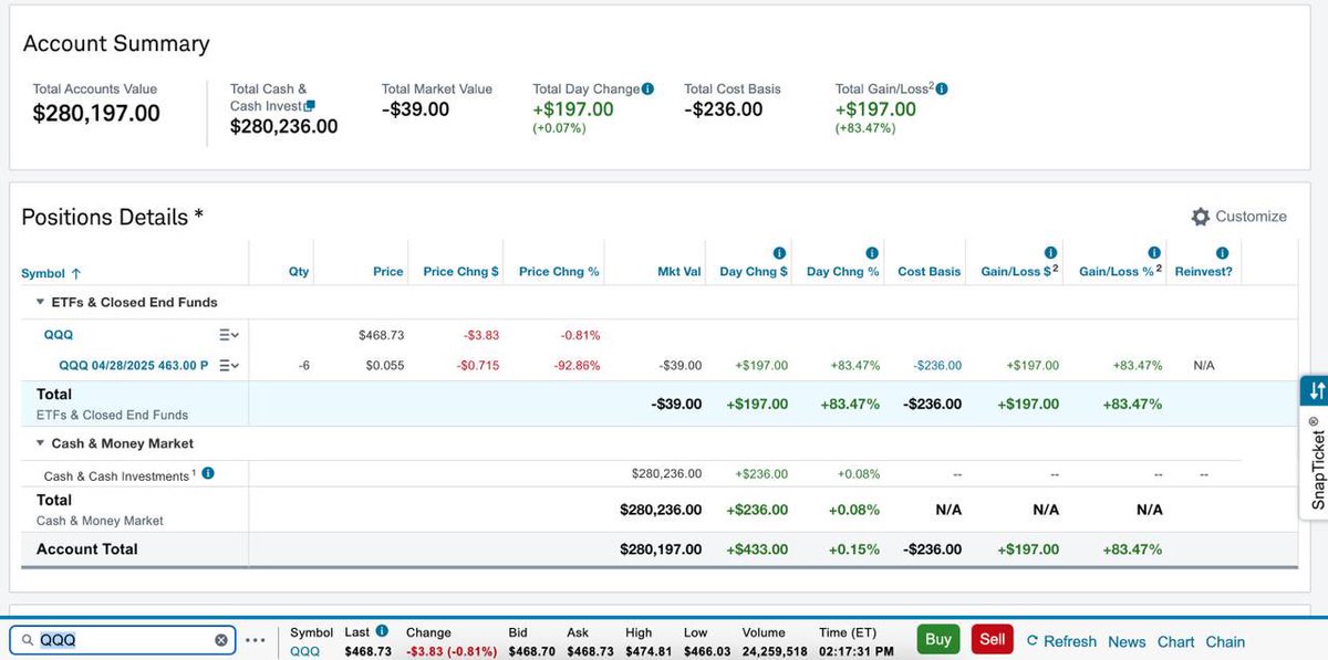 DevBasedSolana's tweet photo. I opened a second account to test out a more conservative strategy. I’ll be posting this account daily as well to stay accountable and track growth. https://t.co/8StOLpy7SV