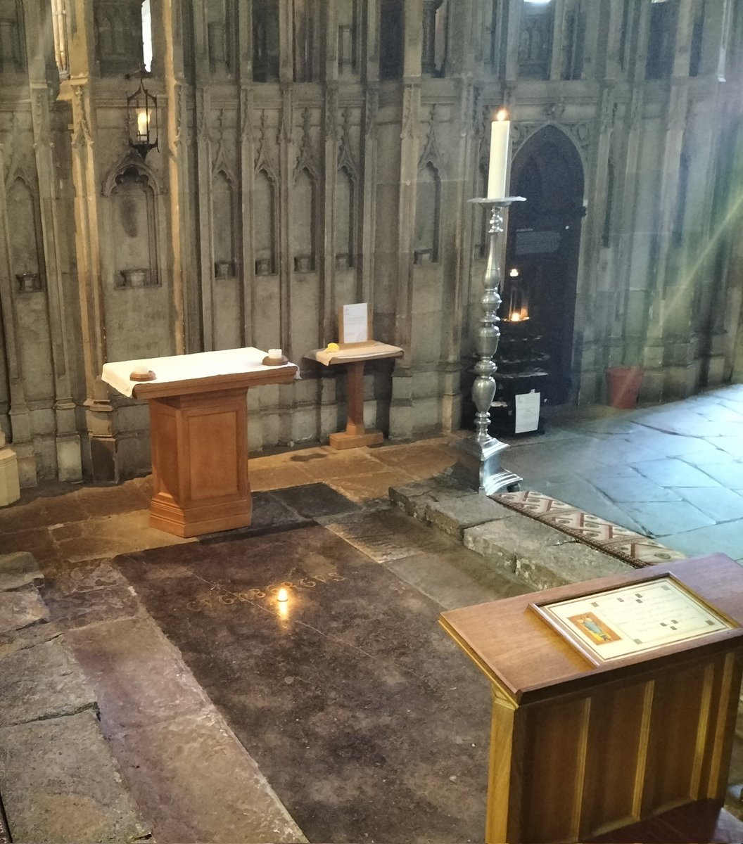 Durham Cathedral, candle-lighting, prayers and reflection at St Cuthbert's resting place for strength and renewal. Very poignant.