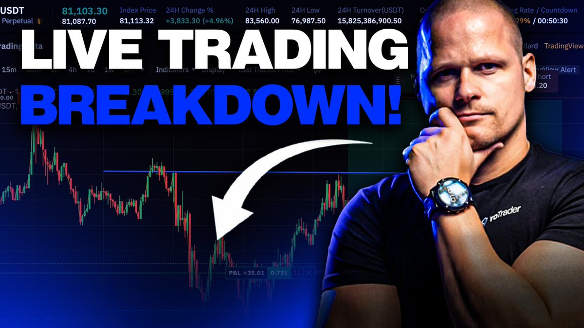hyrotrader_com's tweet image. Every Thursday at 5 PM (CEST), you can join a live stream with professional crypto trader David. He will be trading on a funded account and talking about the crypto market. If you want to level up and learn, definitely join our Discord group. Link in the comments.