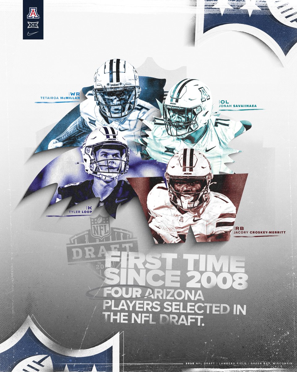 ArizonaFBall's tweet photo. Making History at the Draft 🗣️🗣️🗣️ https://t.co/gJIREtu5dA
