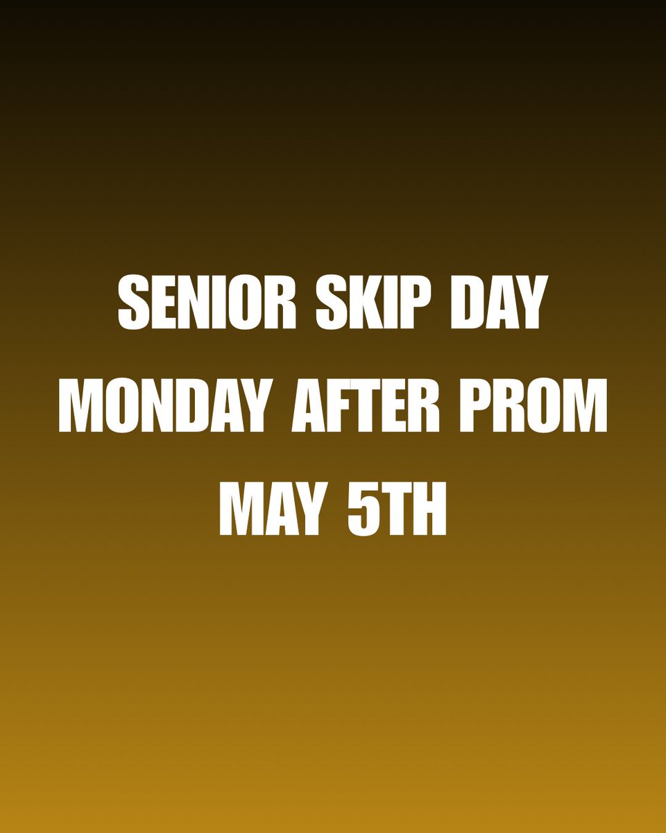 SKIP DAY SENIORSSS 🗣️🗣️
