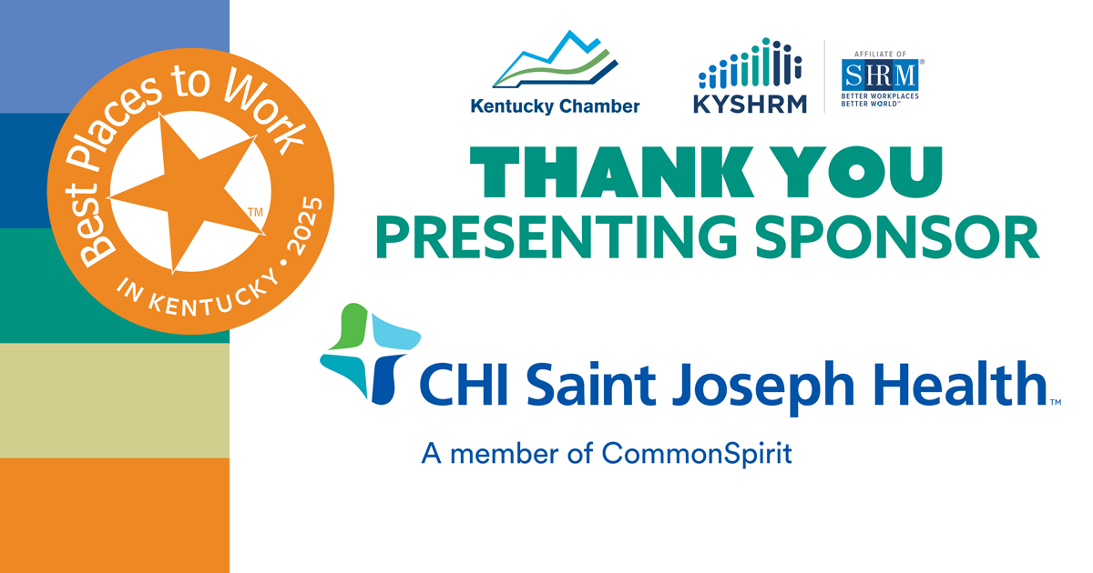 Best Places to Work (@bestplacesky) on Twitter photo A big thank you to our Presenting Sponsor, <a href="/chisaintjoseph/">CHI Saint Joseph Health</a>, for making the Best Places to Work in Kentucky possible!
Join us at the awards dinner on May 22, 2025 to celebrate Kentucky’s top workplaces.
Learn more: bestplacestoworkkentucky.com
#BestPlacesKY A big thank you to our Presenting Sponsor, <a href="/chisaintjoseph/">CHI Saint Joseph Health</a>, for making the Best Places to Work in Kentucky possible!
Join us at the awards dinner on May 22, 2025 to celebrate Kentucky’s top workplaces.
Learn more: bestplacestoworkkentucky.com
#BestPlacesKY