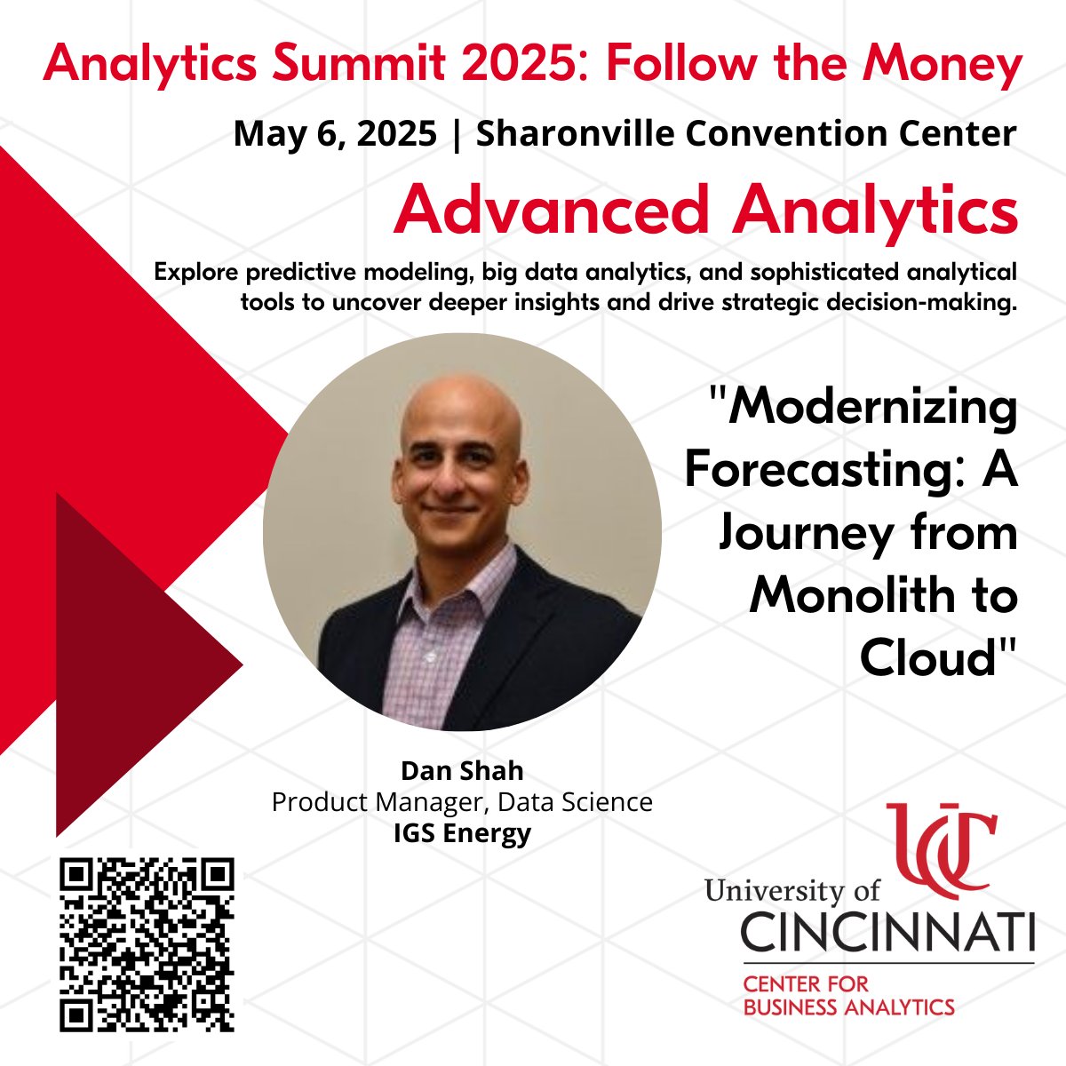 ☁️ How do you modernize a legacy forecasting engine?

At #UofCincyAS2025, Dan Shah of IGS Energy shares a real-world journey — from monolith to cloud to smarter forecasting.

🎟 web.cvent.com/event/5d8149fd…

#AnalyticsSummit2025 #Forecasting #CloudData #FollowTheMoney