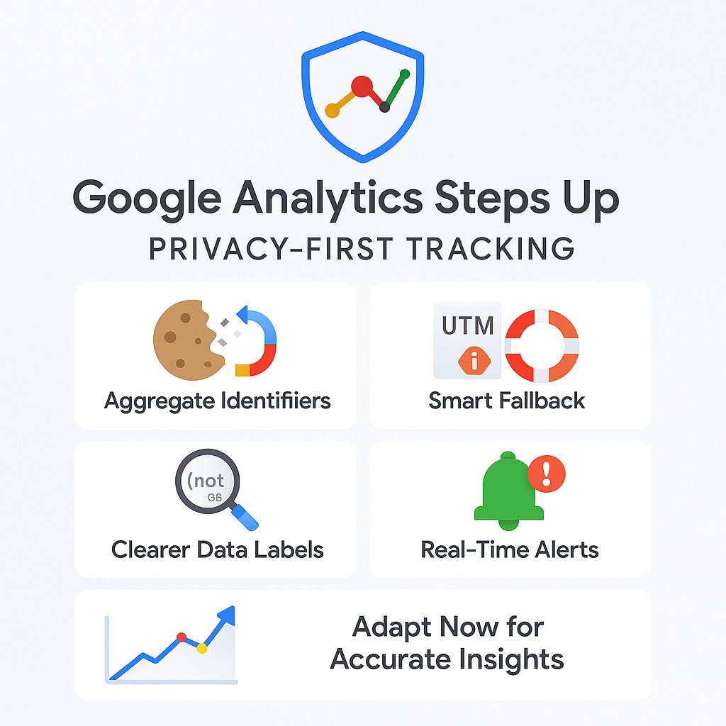 scarshdma's tweet image. 🚀 Google Analytics upgrades for a privacy-first world:
🔹 Smarter tracking with Aggregate Identifiers
🔹 Backup with UTM tags
🔹 Clearer gap labels
🔹 Real-time alerts
Adapt now for better insights! 📈 #GoogleAnalytics #Marketing #oppiwallet