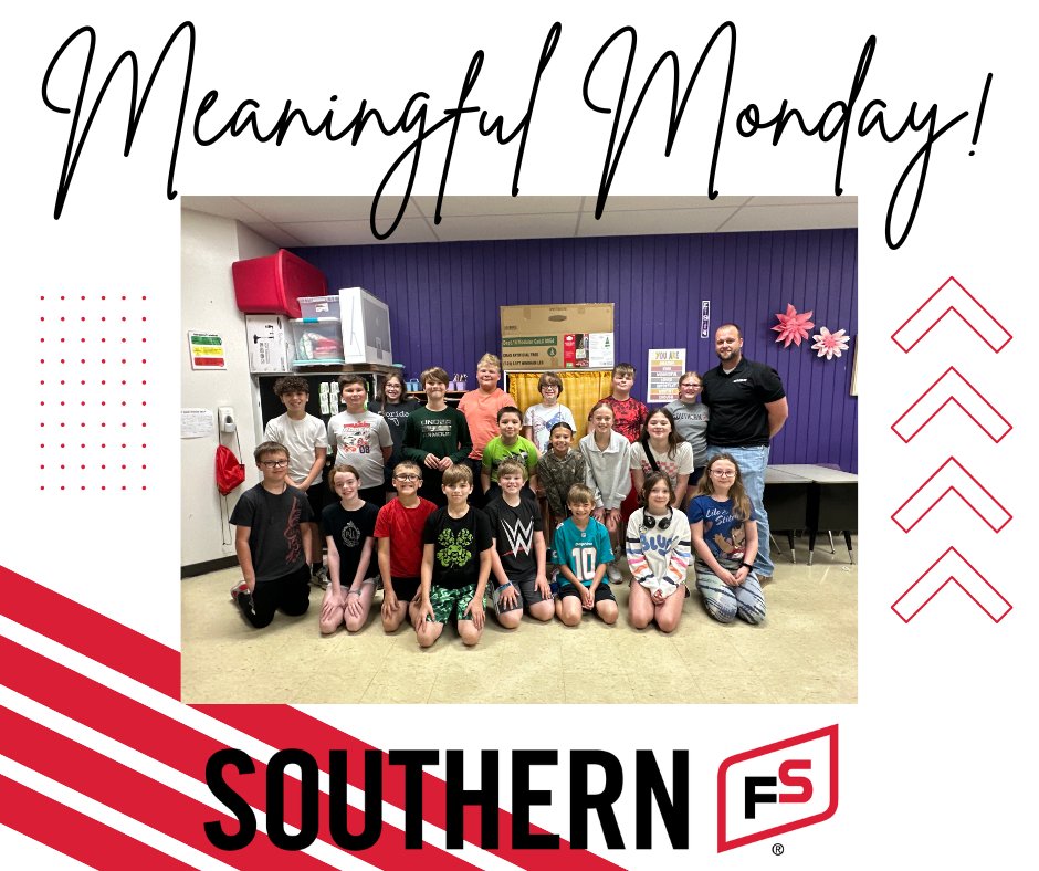 Southern FS (@southern_fs_inc) on Twitter photo 🌟 Meaningful Monday 🌟
<a href="/Southern_fs_inc/">Southern FS</a>  is proud to support the Harrisburg 5th grade class! We’re happy to donate and help make their year-end celebration extra special. Wishing these students a fun and memorable finish to their school year!
#SouthernFS #bulldognation 🌟 Meaningful Monday 🌟
<a href="/Southern_fs_inc/">Southern FS</a>  is proud to support the Harrisburg 5th grade class! We’re happy to donate and help make their year-end celebration extra special. Wishing these students a fun and memorable finish to their school year!
#SouthernFS #bulldognation
