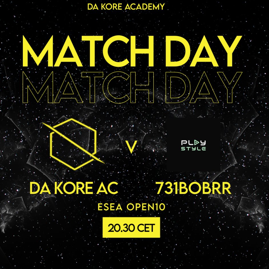 We want to Welcome and shoutout our dA koRe Academy!

These guys also have a game going on right now in esea, so wish we them good luck!!