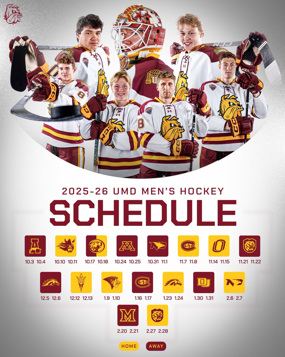 UMD Men's Hockey Announces 2025-26 Schedule

More on the 2025-26 Schedule: umdbulldogs.com/news/2025/4/28…