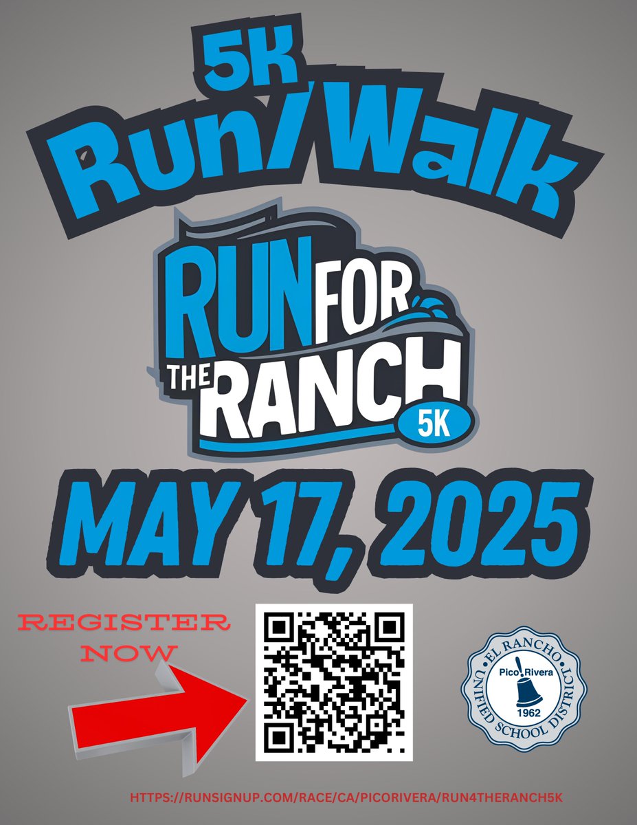 Come support the students of ERUSD with a 5k Run/Walk. The course makes its way from ERHS to the San Gabriel River spreading grounds. Runners have a chance to be some of the first to run the all weather track at the the new Don Memorial Stadium!