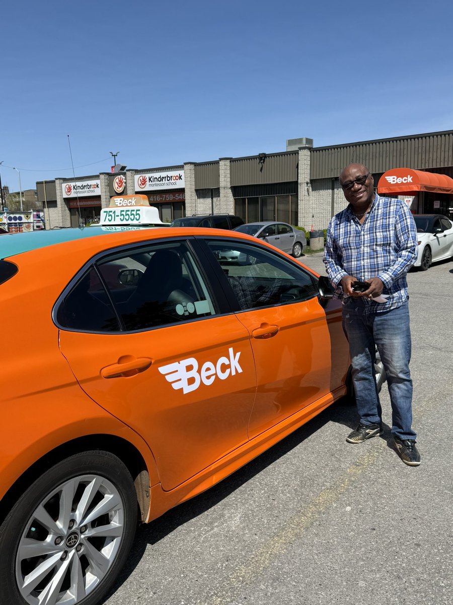 As Ephirem was leaving, Lincoln arrived! 42 years with Beck and another beautiful new car. Life is better when you get to be around people like Lincoln, it’s that simple. #DrivenByPeople #Toronto