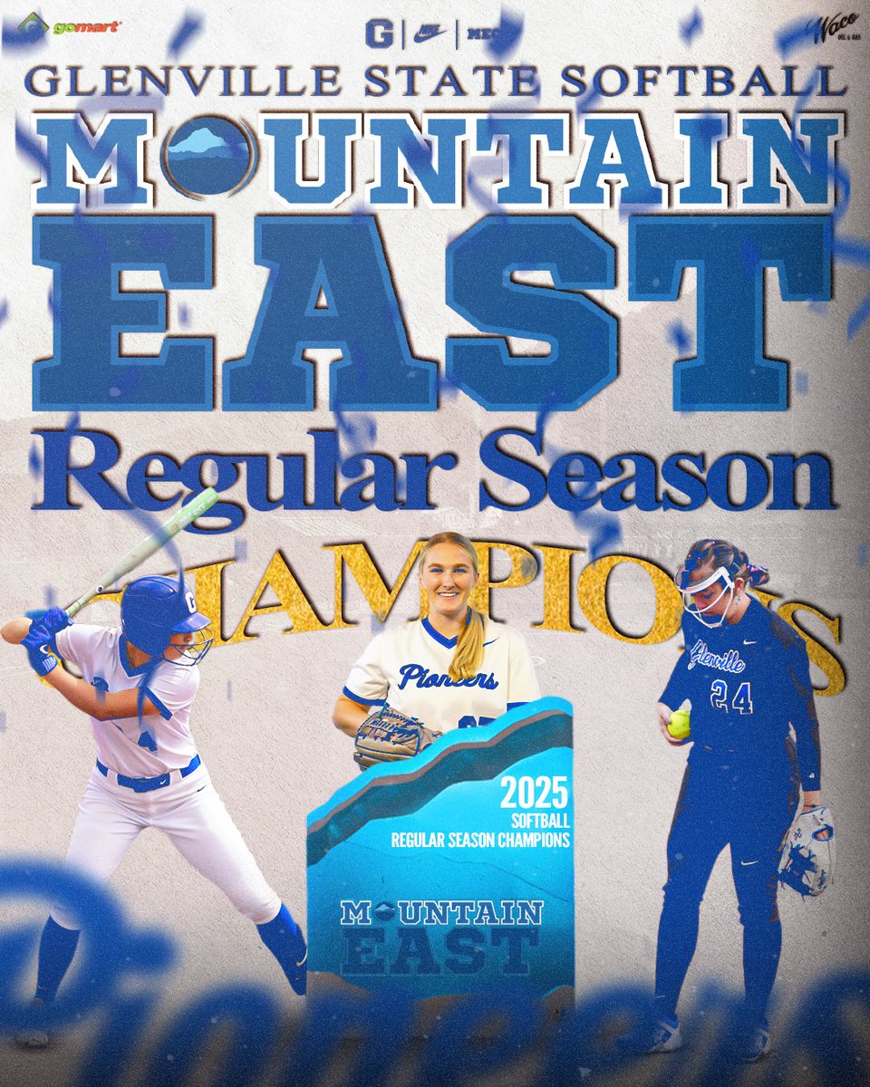 Glenville State University Softball (@gsu_softball_) on Twitter photo πππππππ ππππππ ππππππ!π
With a (22-8) league record, we have finished No. 1 overall & captured <a href="/TheMountainEast/">Mountain East Conf.</a> Regular Season Championship!
#GoPioneers πππππππ ππππππ ππππππ!π
With a (22-8) league record, we have finished No. 1 overall & captured <a href="/TheMountainEast/">Mountain East Conf.</a> Regular Season Championship!
#GoPioneers