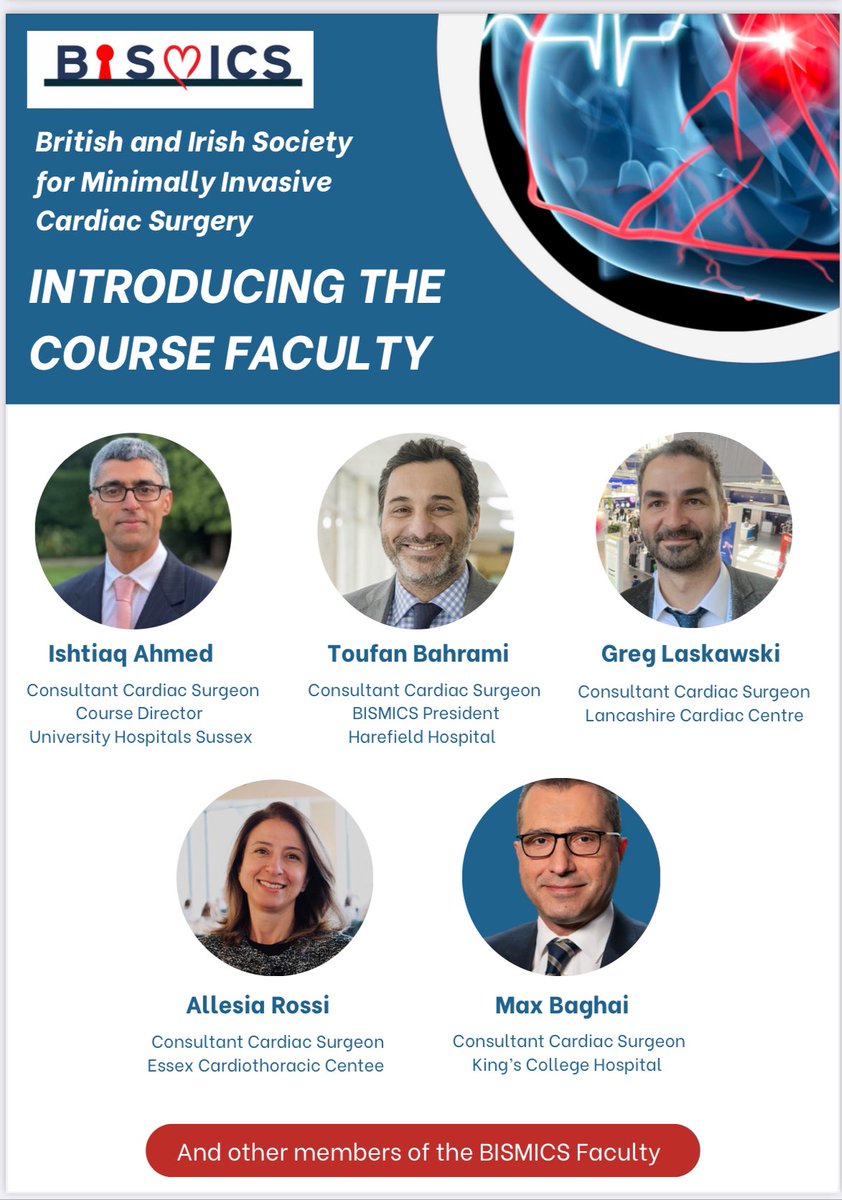 4th edition of this minimal access cardiac surgery masterclass is now scheduled. Please apply early if interested- previous years oversubscribed. # minimalaccess #mitralvalve #aorticvalve #extendedreality #cardiacsurgery