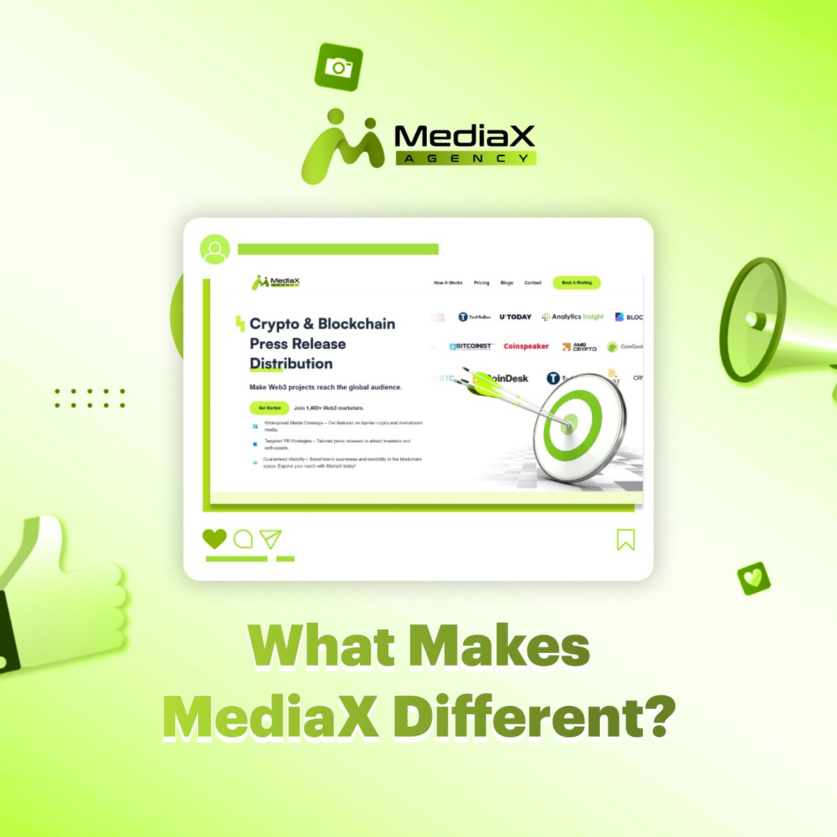 AgencyMediax's tweet image. Tired of slow PR results?

MediaX delivers guaranteed publishing, fast turnarounds, and expert support, built for Web3 brands.

DM us or visit mediax.agency

#CryptoPR #BlockchainPR #Web3Marketing #CryptoPressRelease #CryptoGrowth