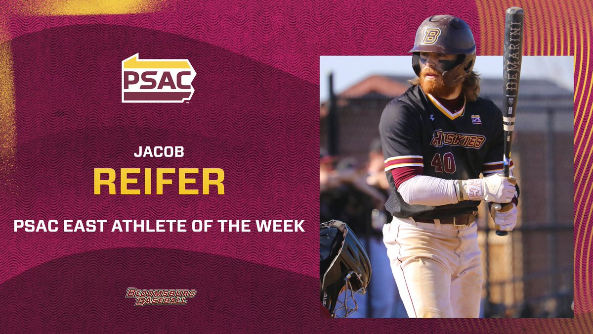 ⚾️: After going 7-for-13 at the plate in a 5-0 week for baseball, Jacob Reifer has been named PSAC East Athlete of the Week!

📰: tinyurl.com/y2s8udta

#Unleashed