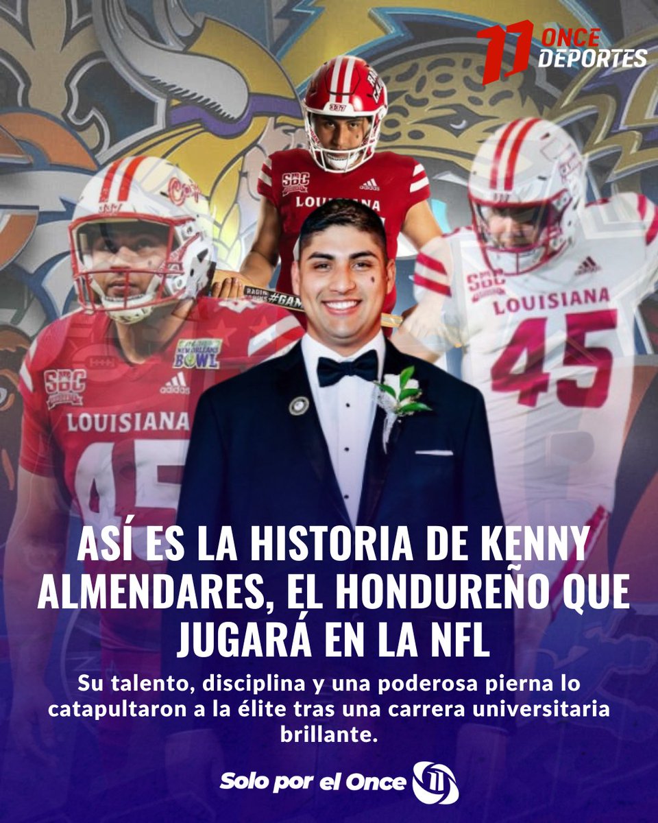 11_Noticias's tweet photo. #DEPORTES🏈 | ¡En lo alto de la NFL!⏫ Conocé la increíble historia de Kenny Almendares y cómo pasó de ser una promesa a conquistar el fútbol americano profesional.🏟️
Conoce todos los detalles aquí 👉🏻: https://t.co/EmKjcgzVdT
#NFL #KennyAlmendares #TheKicker #Hondureño https://t.co/4oQRc3eVEO