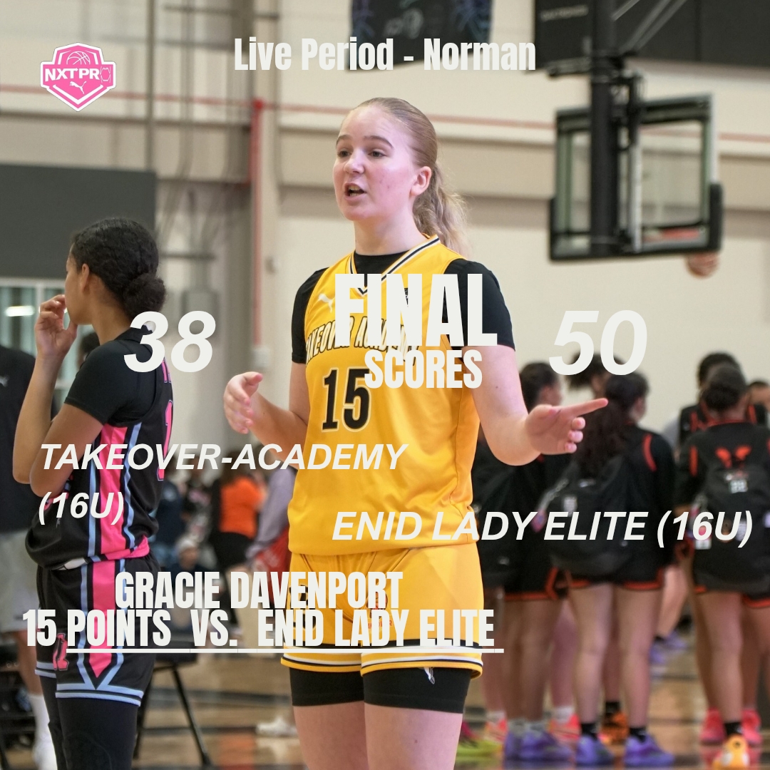 Our SG, <a href="/GracieDave72581/">Gracie Davenport</a> , led the way with 15 points in a tough loss during our last game of the live period with <a href="/PRO16G/">NXTPRO Girls League</a>  yesterday. #TakeoverAcademy 

#BeTheNXTPRO | <a href="/PUMAHoops/">PUMA Basketball</a>