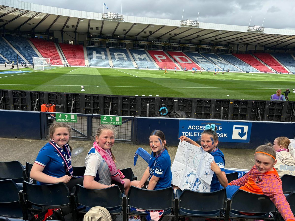 Five of our girls supporting Rangers women yesterday at the national stadium for the semi final ❤️❤️❤️

Creating memories 📸

#vicsinthecommunity