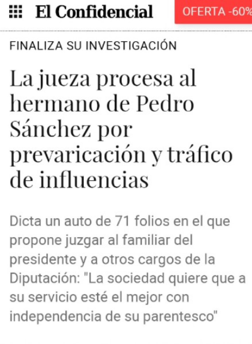 Cualquier malpensado diría que el gran apagón es una cortina de humo fabricada por Sánchez para esconder el procesamiento del hermano de Pedro Sánchez.