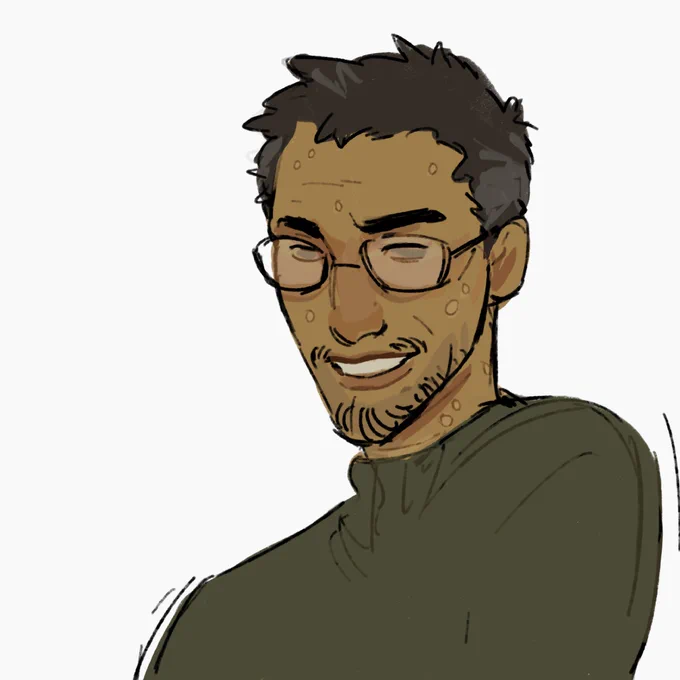 Smiling practice with the guys 