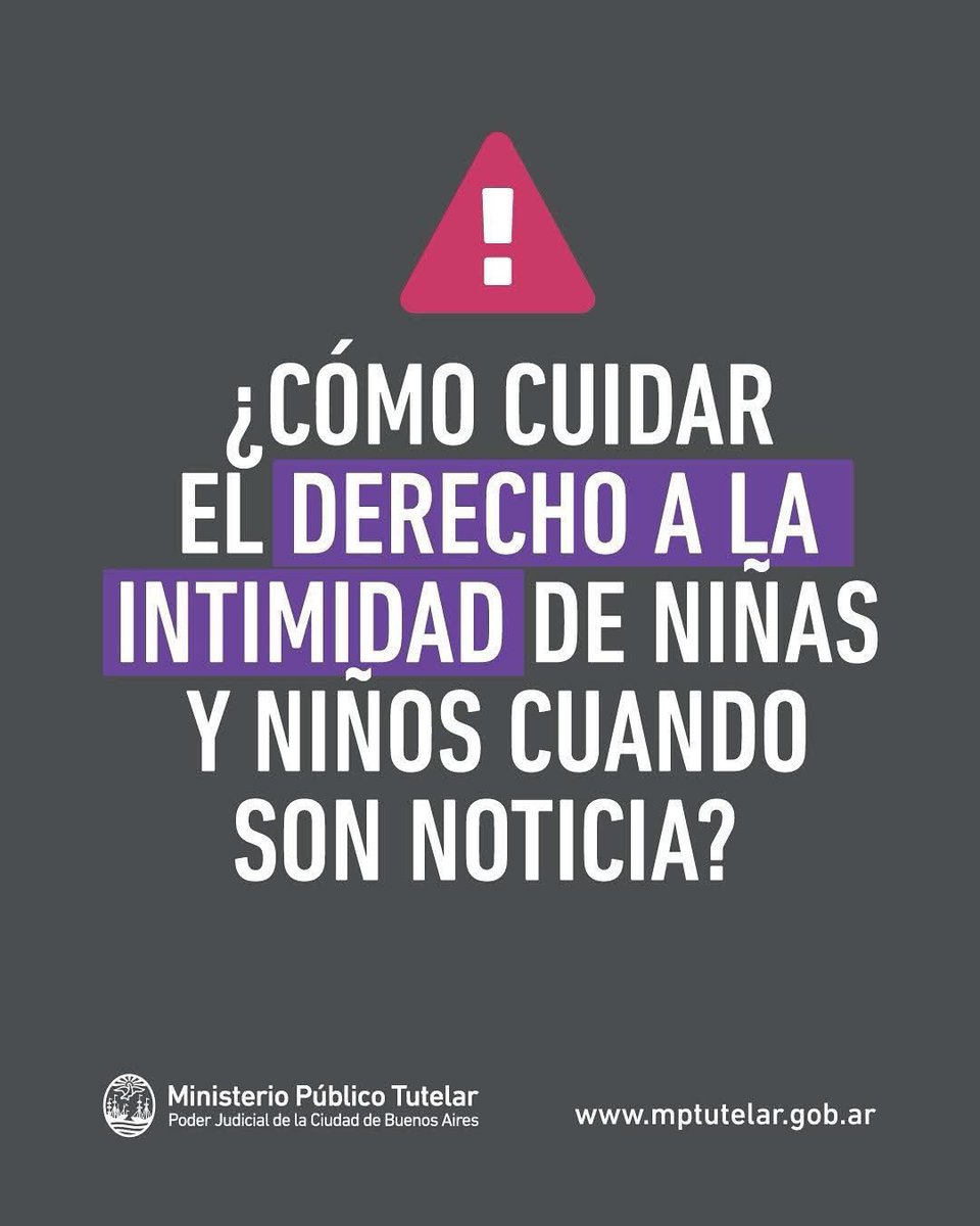 MPTutelar's tweet photo. 🚨Sobre el derecho a la intimidad de niños, niñas y adolescentes en el marco de procesos judiciales. https://t.co/kZ1ne0ltfp