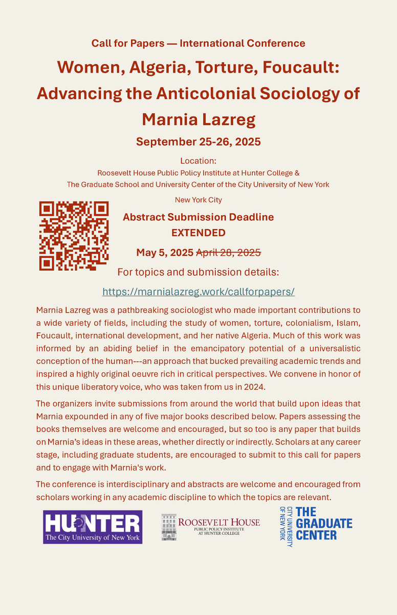 Marnia Lazreg Conference tweet media