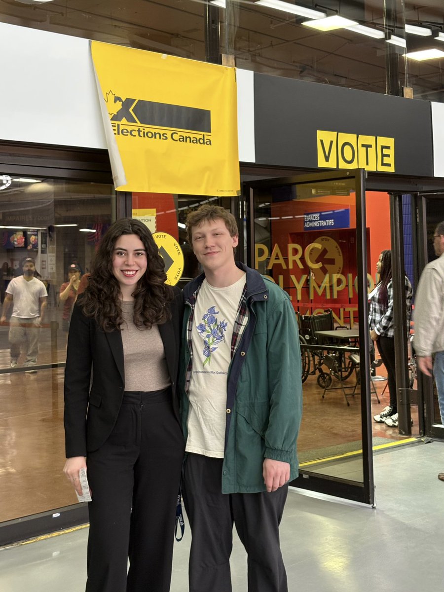 RoseLessard5's tweet image. C’est fait, j’ai voté! 🗳️
Un vote de plus pour les générations à venir, pour la culture, la langue française. Un vote de plus pour le Québec. 💙
N’oubliez pas : chaque vote compte, et vos voix méritent d’être entendues. Alors, allez voter!
#polcan #hochelaga #rosemont