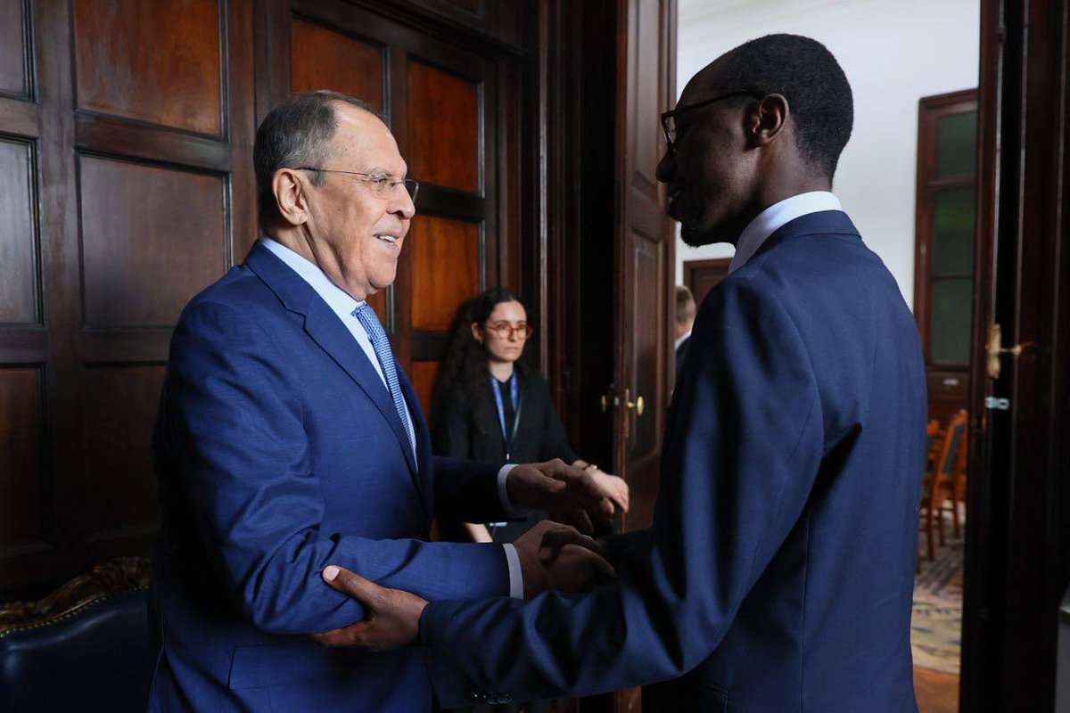 mfa_russia's tweet photo. 🇷🇺🇪🇹 Russia's Foreign Minister Sergey Lavrov and Minister of Foreign Affairs of Ethiopia Dr. Gedion Timothewos held a meeting on the sidelines of the #BRICS Ministerial
📍 Rio de Janeiro, April 28
#RussiaEthiopia https://t.co/RSpAkjqR9H