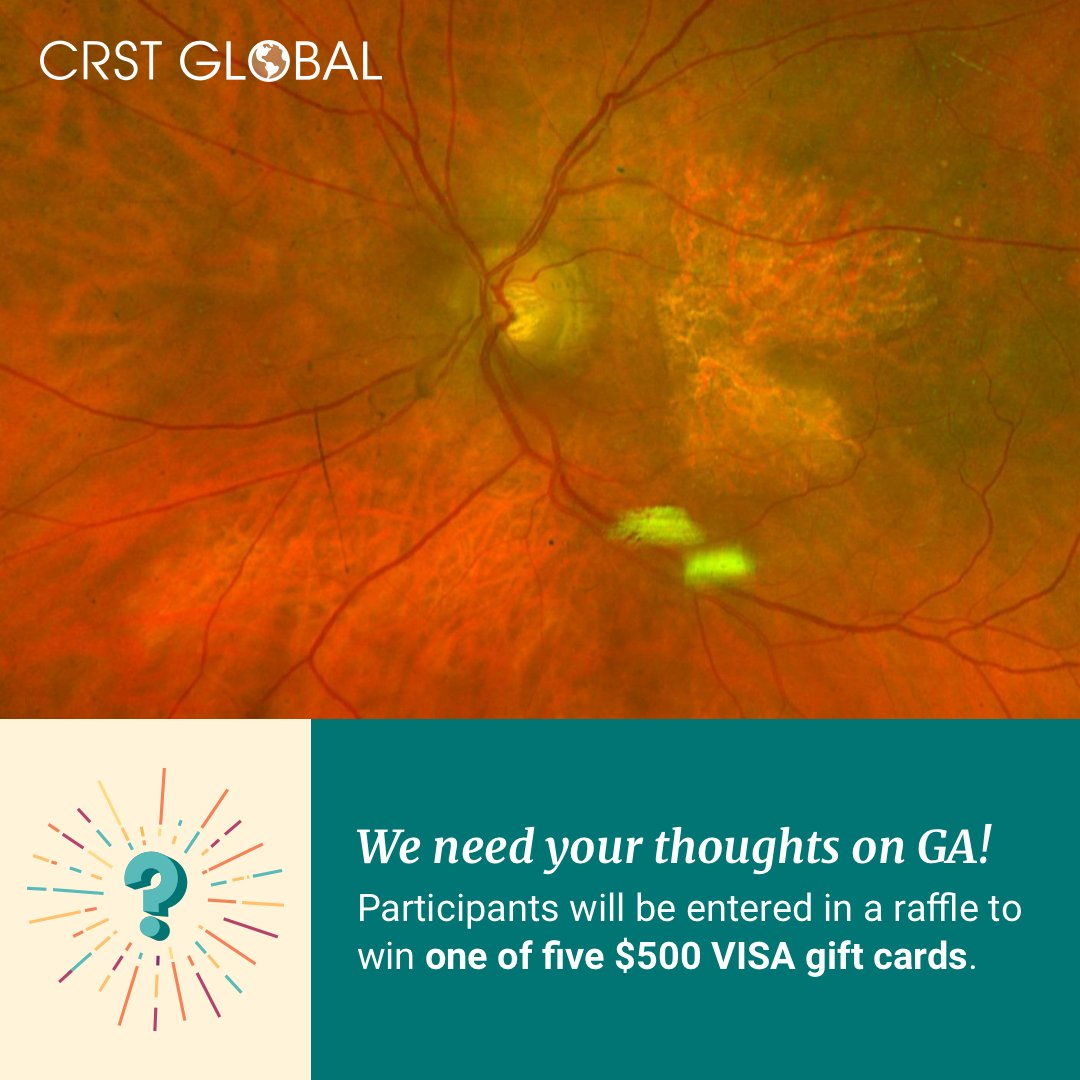 Requesting your input: Take a brief survey to help us understand how geographic atrophy is managed in real-world practice.  ow.ly/77uq50VJ7cM