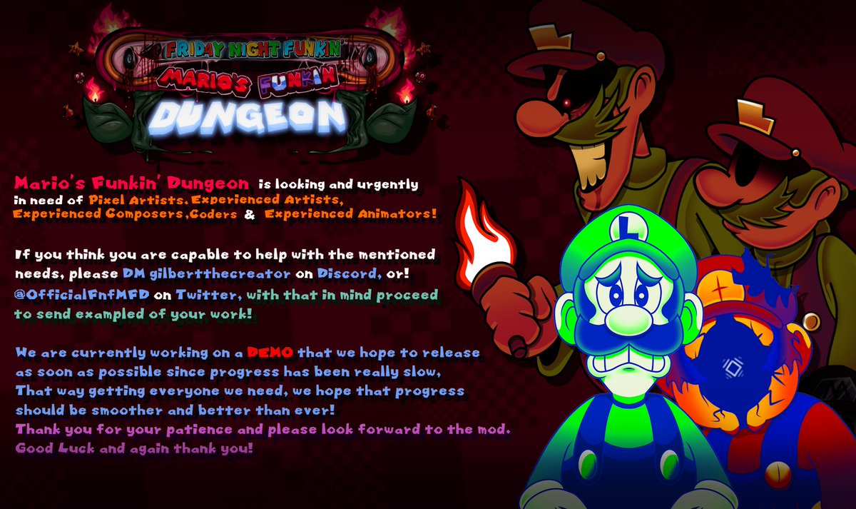 Mario's Funkin' Dungeon | DEMO OUT NOW! tweet media