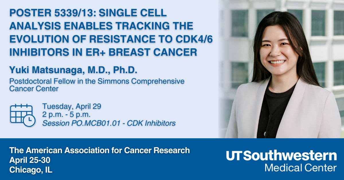 UTSW Science (@utswscience) on Twitter photo New research from <a href="/UTSWMedCenter/">UT Southwestern Medical Center</a> shows that single-cell RNA sequencing could help researchers monitor breast cancer cells for drug resistance and develop targeted therapies to prevent recurrence. Find us at #AACR25 at booth #3701 to learn more about our research! New research from <a href="/UTSWMedCenter/">UT Southwestern Medical Center</a> shows that single-cell RNA sequencing could help researchers monitor breast cancer cells for drug resistance and develop targeted therapies to prevent recurrence. Find us at #AACR25 at booth #3701 to learn more about our research!