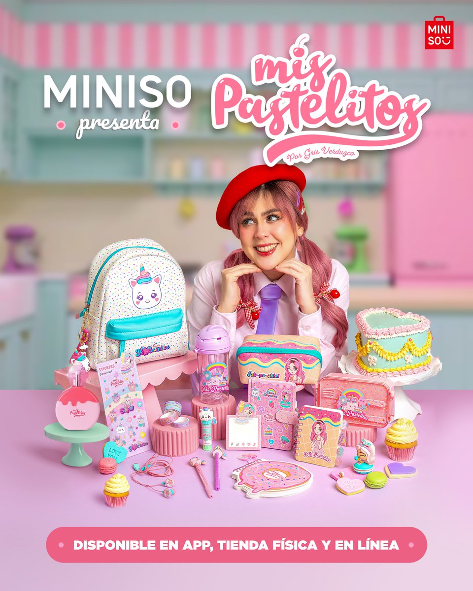 ¡#MinisoXMisPastelitos ya llegó a tiendas físicas! Corre ahora y descubre LA COLECCIÓN más DULCE Y ESPESHIAL. 💖💕

#MinisoMexico 
#NoSabíaQueLoNecesitaba

*Sujeto a disponibilidad en tienda física y en línea.