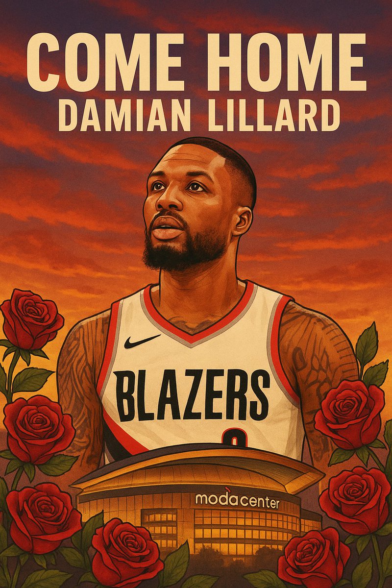 thatJCswag's tweet photo. Heartbroken for our boy Dame. Figured I’d start the campaign now since he’s gonna have some down time. Player option coming in 2026. Let’s get the letter O home. 🌹🏀#damianlillard #dametime #pdx #portlandtrailblazers #NBA #comehomeDame @trailblazers @Dame_Lillard https://t.co/Oy3GwyVPsL
